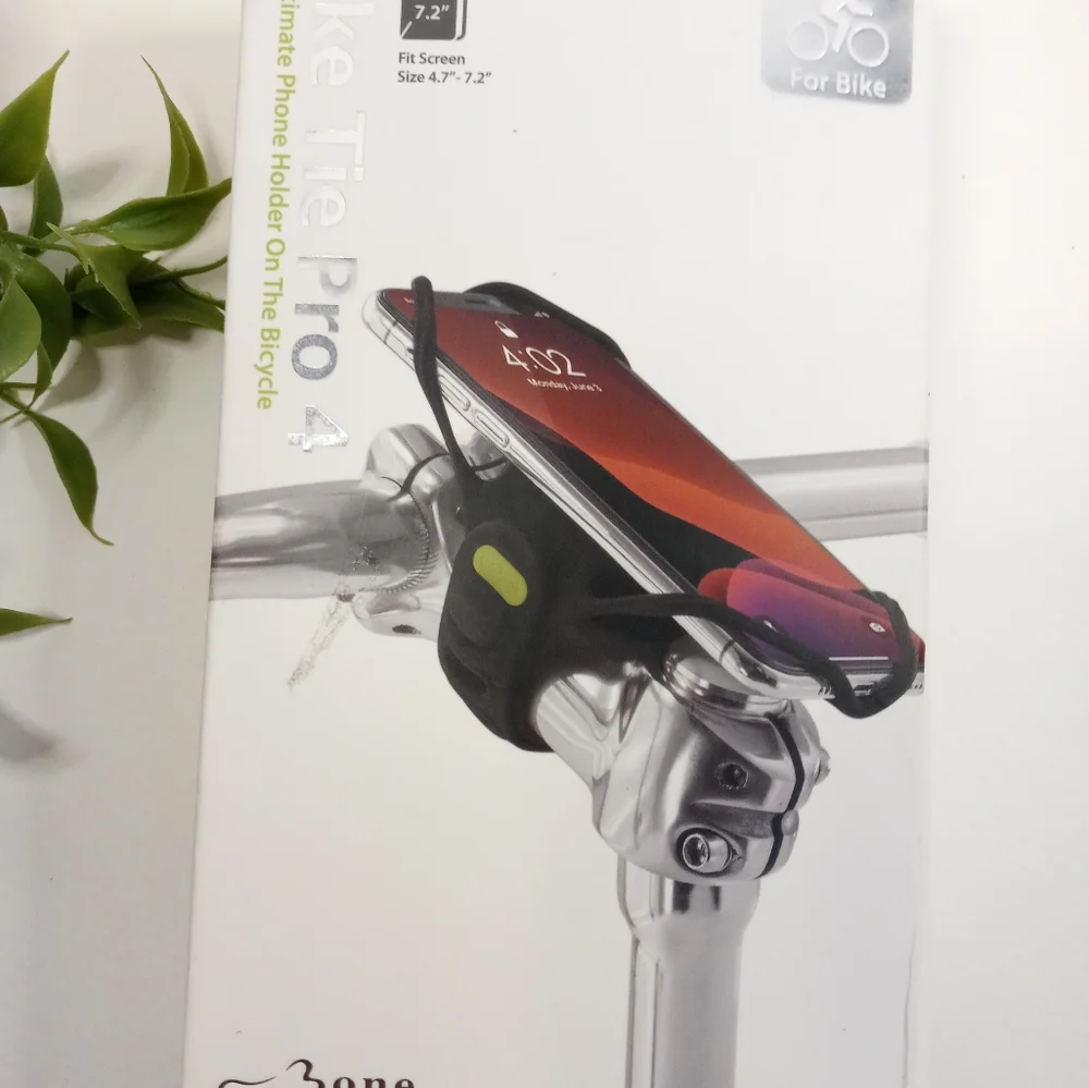 Bike Tie Pro 4 Phone Holder on Bicycle. Bike Cell Phone Mount. Bike Accessory.
